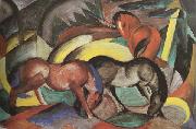 Franz Marc Three Horses (mk34) oil painting picture wholesale